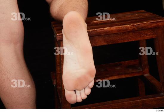 Foot Man White Nude Slim Studio photo references