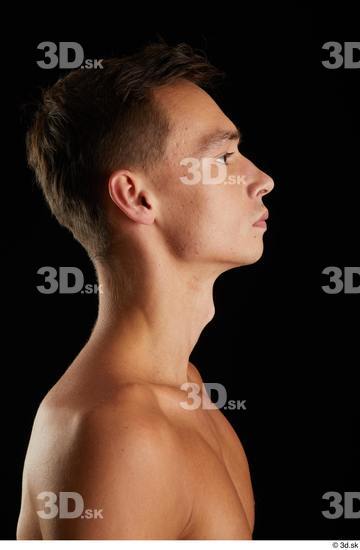 Man White Slim Male Studio Poses