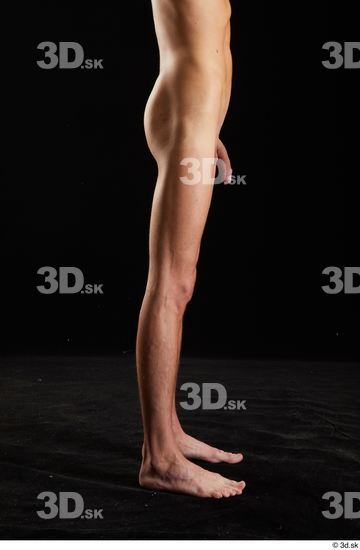 Alessandro Katz  flexing leg nude side view  jpg