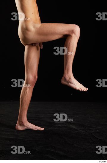 Alessandro Katz  flexing leg nude side view  jpg