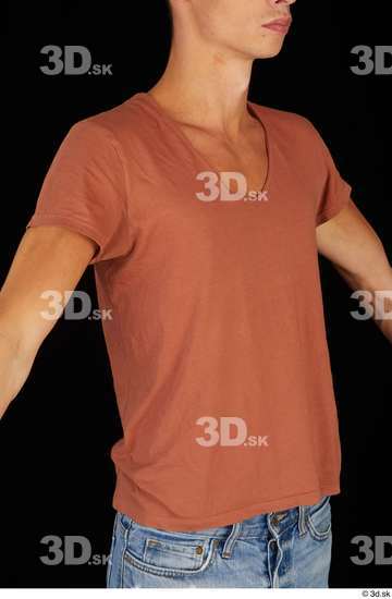 Upper Body Man Casual Shirt Slim Studio photo references