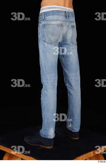 Leg Man Casual Shoes Jeans Slim Studio photo references