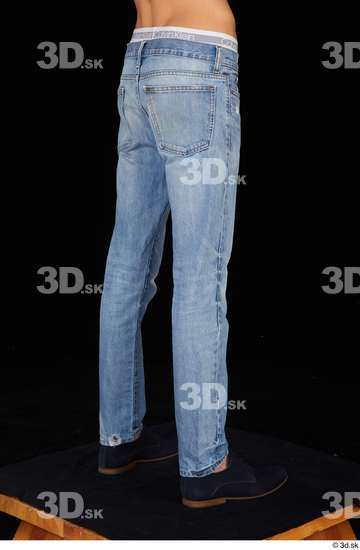 Leg Man Casual Shoes Jeans Slim Studio photo references