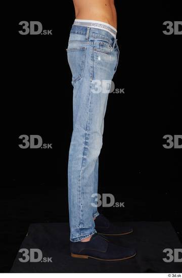 Leg Man Casual Shoes Jeans Slim Studio photo references