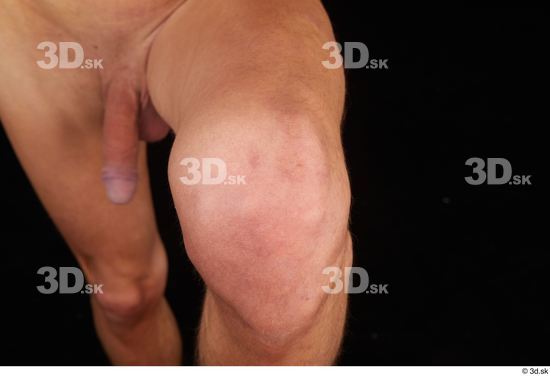 Knee Man Nude Slim Studio photo references