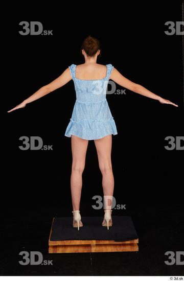 Woman White Slim Female Studio Poses