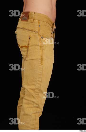 Lutro casual dressed thigh yellow jeans  jpg