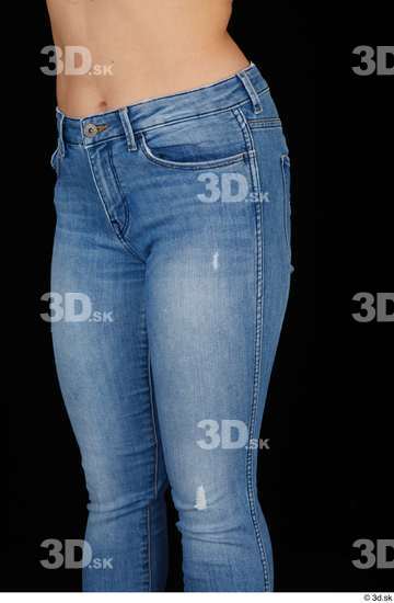 Serina Gomez blue jeans casual dressed thigh  jpg