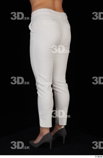 Serina Gomez casual dressed leg white trousers  jpg