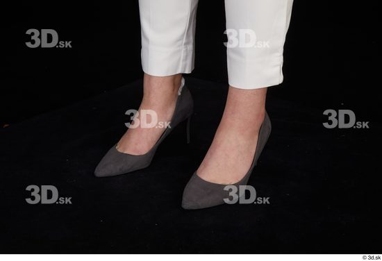 Serina Gomez foot grey high heels shoes  jpg