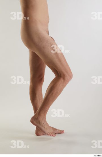 Leg Man White Nude Slim Studio photo references