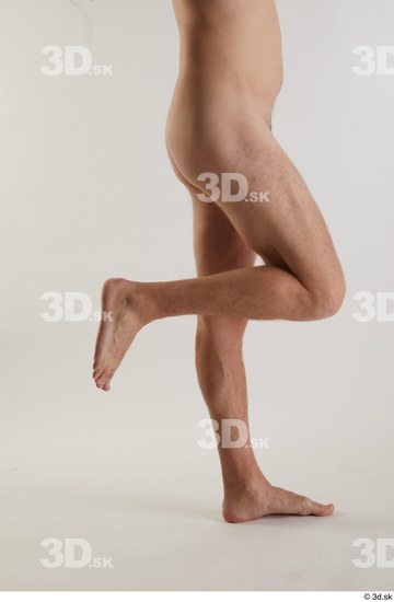 Calf Man White Nude Slim Studio photo references