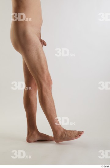 Leg Man White Nude Slim Studio photo references