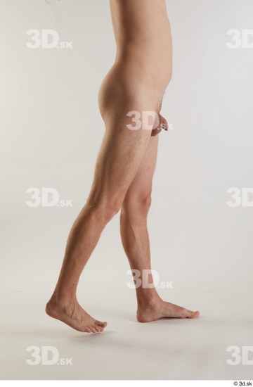 Leg Man White Nude Slim Studio photo references