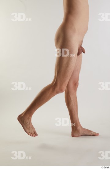 Leg Man White Nude Slim Studio photo references