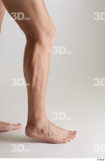 Calf Man White Nude Slim Studio photo references