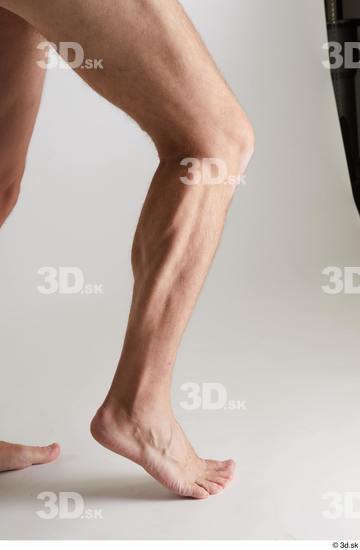 Calf Man White Nude Slim Studio photo references