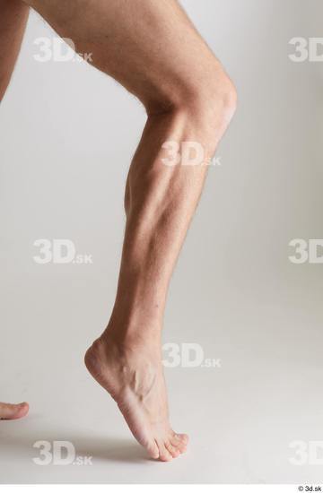 Calf Man White Nude Slim Studio photo references