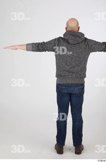 Whole Body Man T poses White Casual Slim Standing Street photo references