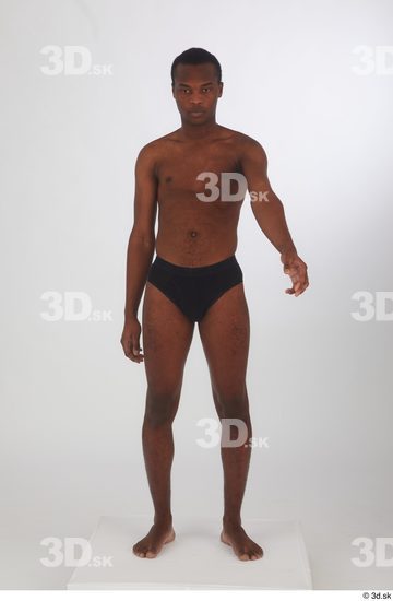 Man Black Slim Male Studio Poses