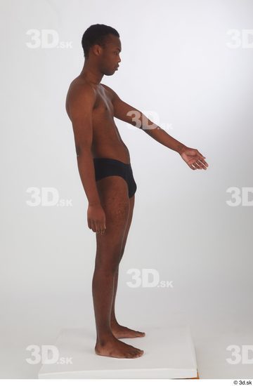 Man Black Slim Male Studio Poses