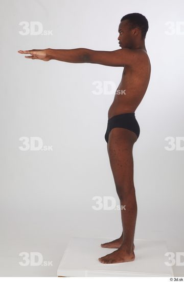 Man Black Slim Male Studio Poses