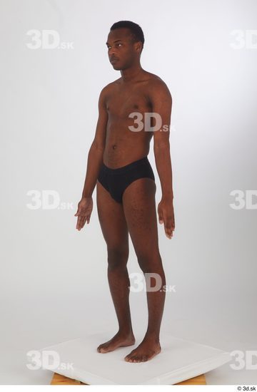 Man Black Slim Male Studio Poses