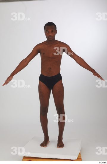 Man Black Slim Male Studio Poses