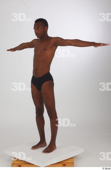 Man Black Slim Male Studio Poses