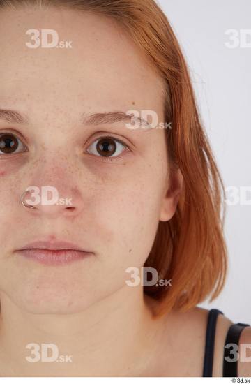 Eye Woman White Casual Chubby Street photo references