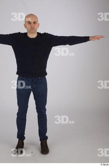 Whole Body Man T poses Casual Slim Standing Street photo references