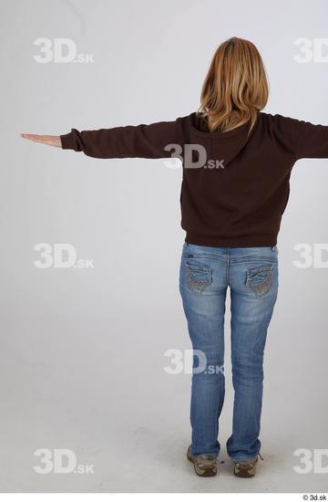 Whole Body Woman T poses Casual Slim Standing Street photo references