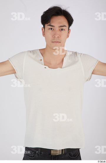 Upper Body Man Asian Casual Slim Street photo references