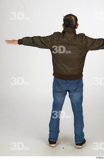 Whole Body Man T poses Asian Casual Slim Standing Street photo references