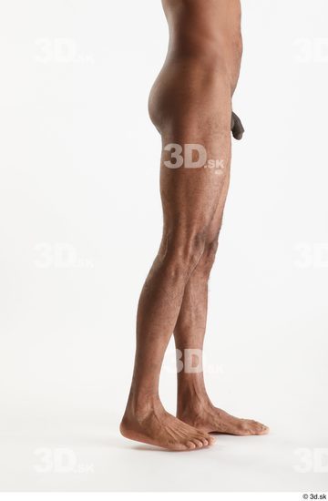 Leg Man Black Nude Slim Studio photo references