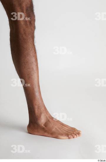 Calf Man Black Nude Slim Studio photo references