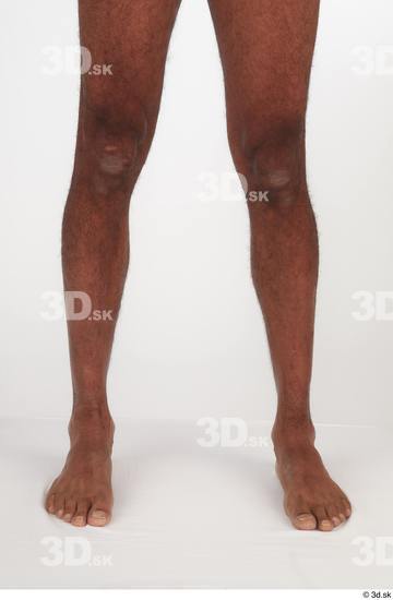 Calf Man Black Nude Slim Studio photo references