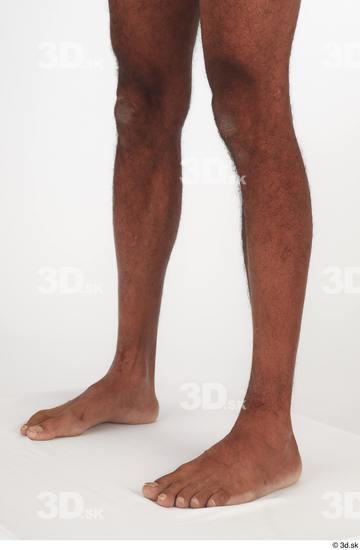 Calf Man Black Nude Slim Studio photo references