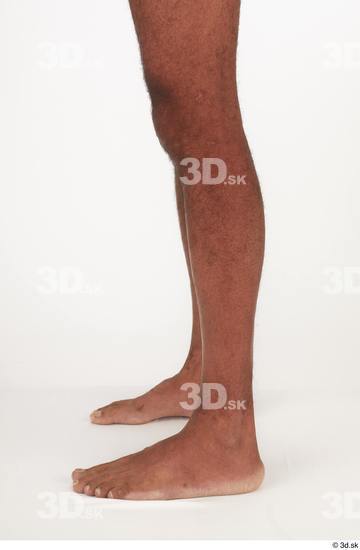 Calf Man Black Nude Slim Studio photo references