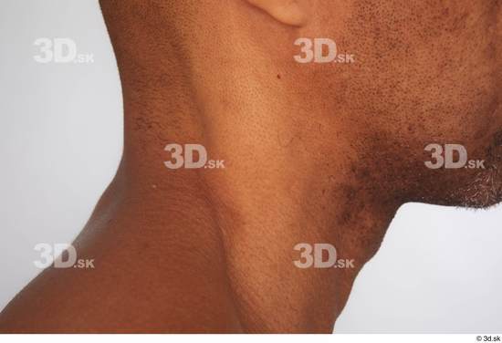 Neck Man Black Nude Slim Studio photo references