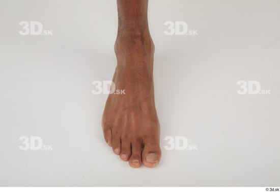 Foot Man Black Nude Slim Studio photo references