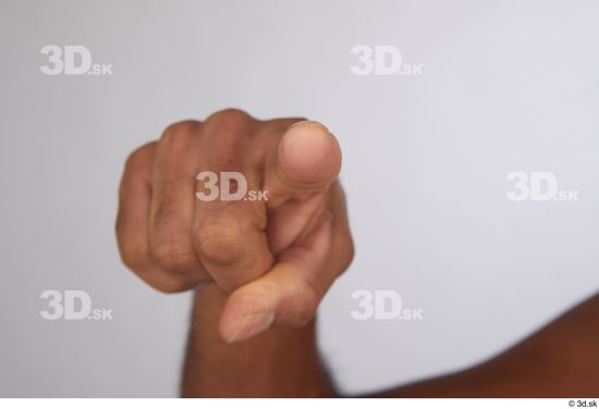 Fingers Man Black Nude Slim Studio photo references