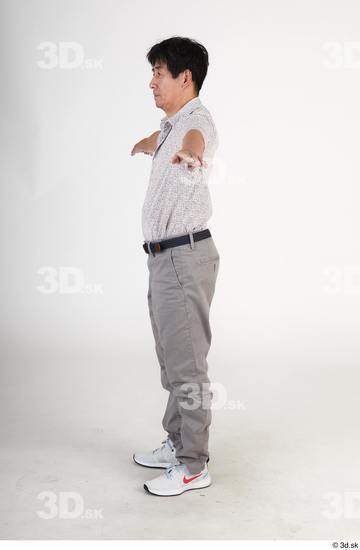 Whole Body Man T poses Asian Casual Slim Standing Street photo references