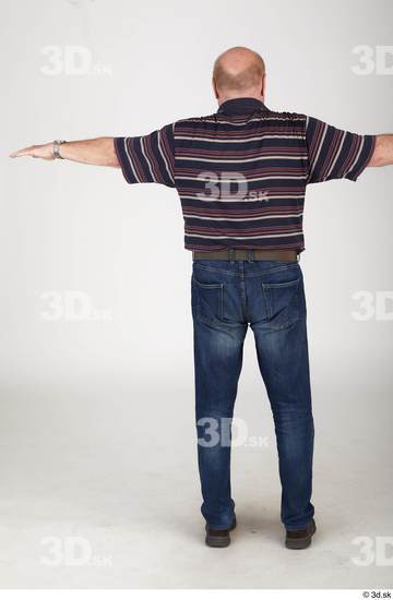 Whole Body Man T poses White Casual Slim Standing Street photo references