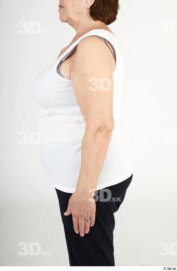 Arm Upper Body Woman White Casual Chubby Street photo references