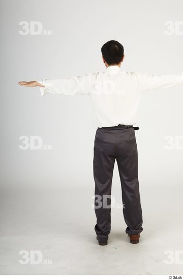 Whole Body Man T poses Asian Casual Slim Standing Street photo references