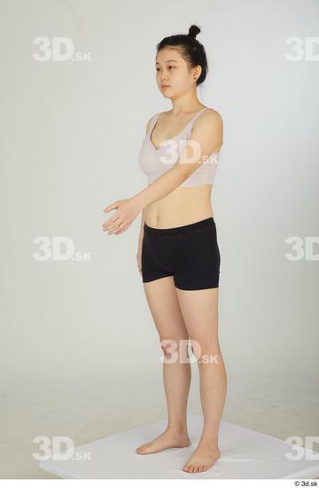 Woman Asian Slim Female Studio Poses