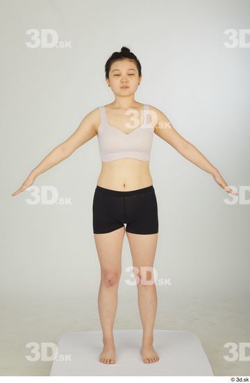 Woman Asian Slim Female Studio Poses