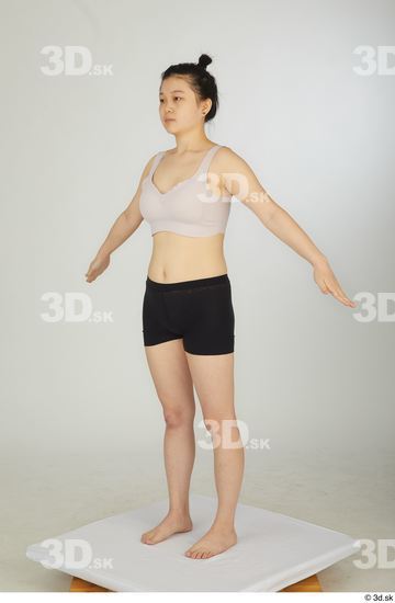 Woman Asian Slim Female Studio Poses