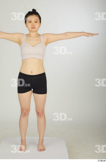 Woman Asian Slim Female Studio Poses